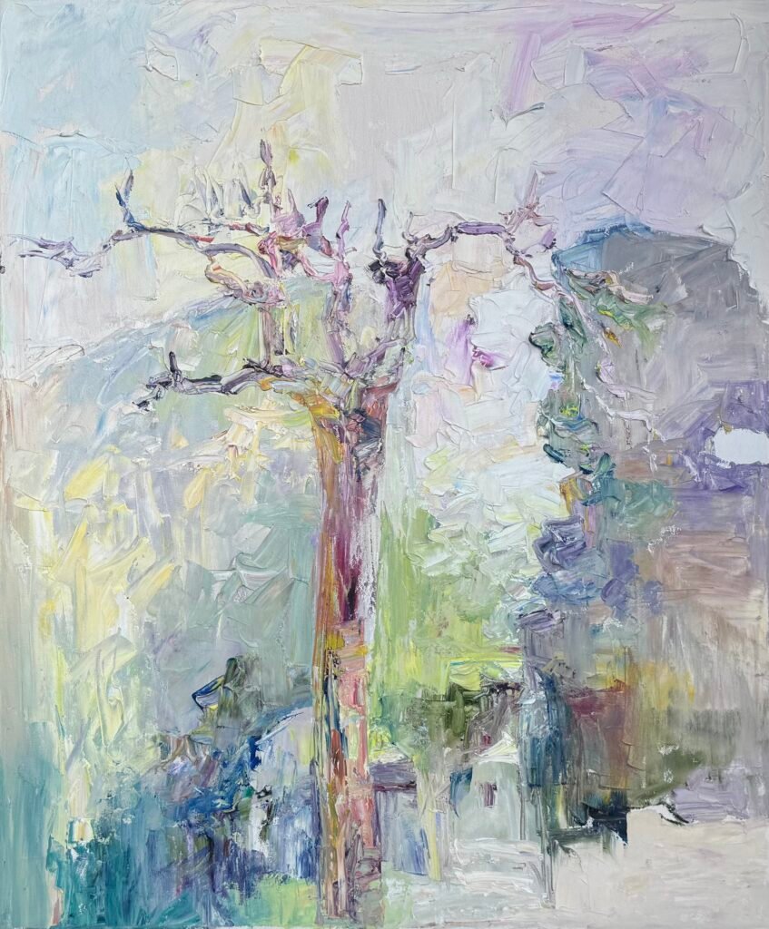 oil on canvas painting by sam ovraiti